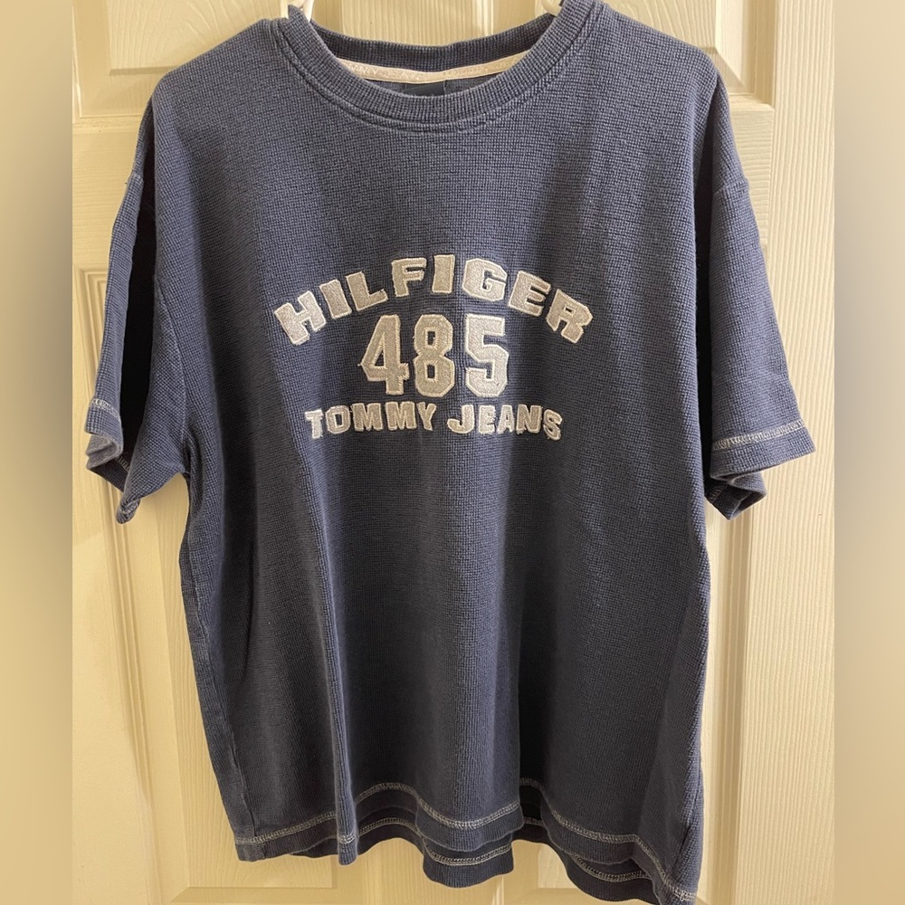 Vintage 90’s Tommy Hilfiger waffle knit shirt